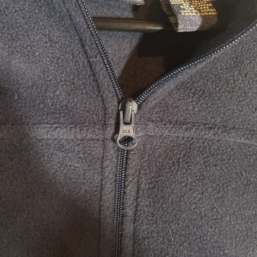 Men's M Sonoma Goods For Life® Fleece Full-Zip Hoodie sweatshirt Navy Blue NWOT - Picture 4 of 10